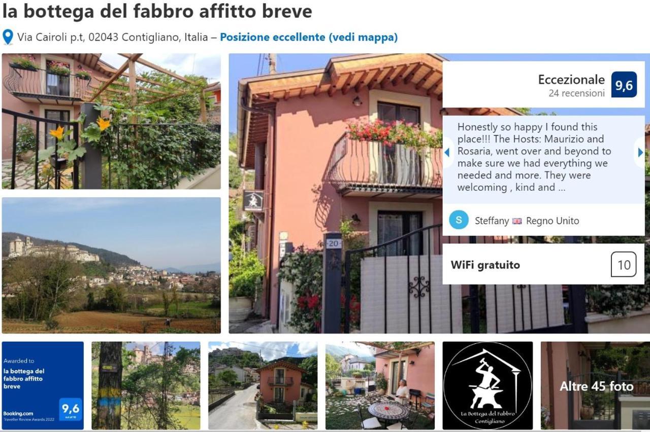 La Bottega Del Fabbro Affitto Breve Villa Contigliano Екстериор снимка